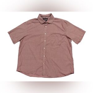 2 for $25 Men’s Tommy Hilfiger red and white checkered shirt sleeve button down